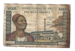 Mali 10000 Francs S/n 44197