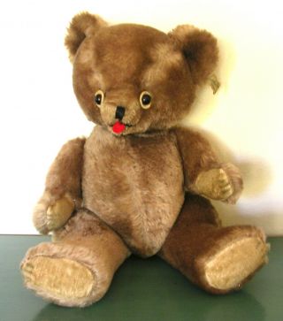 Vintage Character Co.  14 " Mohair Light Brown Fully Jointed Bear Made In Us