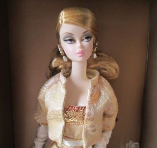 Golden Gala Silkstone - Barbie - Nrfb - Gold Label - 2009 Convention 50th Anniv.