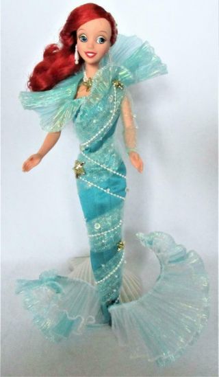 Disney Barbie Little Mermaid Aqua Fantasy Ariel Doll Film Premier Edition No Box