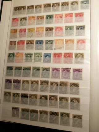Stock Book Page Full Of Old Stamps From Canada (album 15 Lot 187)