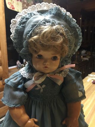 Rare Vintage 1940’s Alexander 18” Doll,  Sleepy Eyes,  Magic Skin