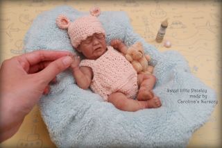 Lifelike Ooak Mini Full Body Silicone Reborn Newborn Baby Girl - 07/10 Worldwide