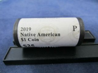 2019 - P Roll Of $25 Sacagawea Dollars Ms Unc Contributions To U.  S.  Space Program