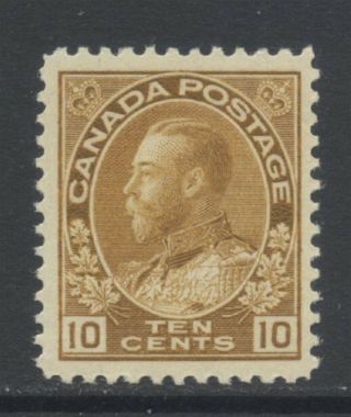 Canada 1922 - 31 10c Gv Admiral Lightly Hinged Sg 254a (sc 118) Cat £18.  00