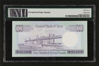 1990 Syria Central Bank 100 Pounds Pick 104d PMG 67 EPQ Gem UNC 2