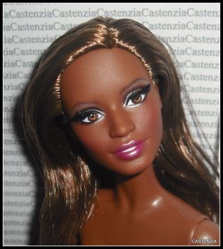 Nude Barbie Mattel Brunette Aa Pazette Look City Shine Model Muse Doll For Ooak