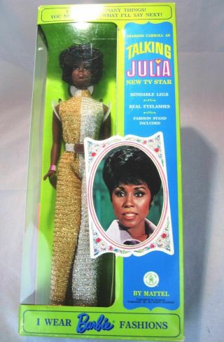 Vtg Talking Julia Barbie Doll Brand Complete 1970