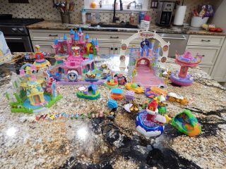 Disney Magical Miniatures Polly Pocket Playset Two Castles Small Wold Peter Pan