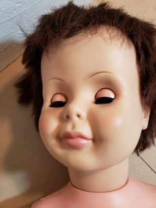 Vintage Large Sleepy Eye Hard Plastic Vinyl Doll 3