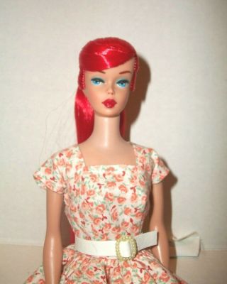 Vintage Swirl Barbie 4 Body With Red Color Magic Hair Reroot And Ooak Facepaint