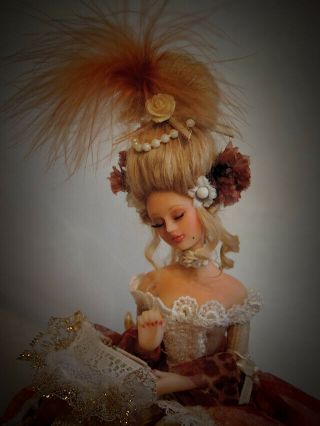 Ooak Art Doll Fairy Fantasy " Liandra " Hand Made Sculpted Polymer Clay By Saahra