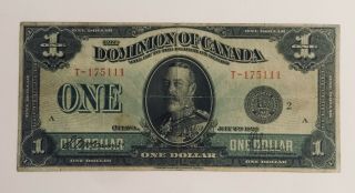 1923,  Bank Of Canada,  1 Doller