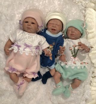 Reborn Baby Preemie Triplets By Denise Pratt/bountiful Babies So Precious