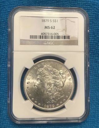 1879 Morgan Silver Dollar $1 Ngc Ms62