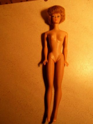 Vintage Mattel Blonde Bubble Cut Straight Leg Barbie Doll