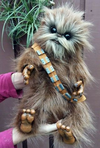 Ooak Baby Chewie Inspired Fantasy Creature 18 Inch - Star Wars Chewbacca Posable