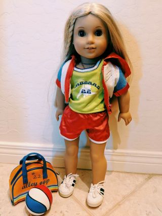American Girl Doll Julie Basketball Outfit,  Ball,  & Bag (,)