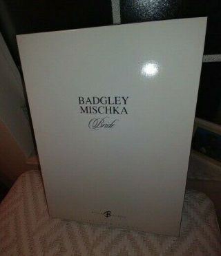 2004 Nrfb Barbie Badgley Mischka Bride Platinum Label Doll B8946a Rare W/shipper