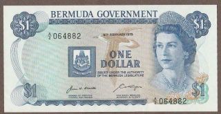 1970 Bermuda 1 Dollar Note Unc