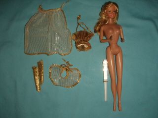 Vtg 1980 Golden Dream Barbie Doll & Clothes Superstar Era