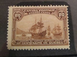 Canada 1908 Quebec Tercentenary 20c Cartier 
