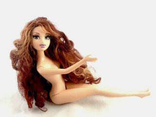 Barbie My Scene Chelsea Masquerade Madness Doll Red Hair Rooted Eyelashes Nude