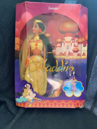 1992 Mattel Disney Aladdin Jasmine Barbie Doll Nrfb