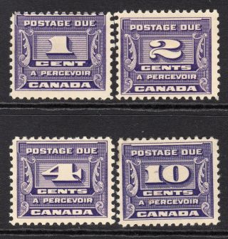 Canada 1933 - 34 Postage Due Set Sgd14 - 17 Lm/mint Cat £60