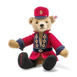 " Steiff " Nutcracker Teddy Bear " Ean 006876 Cinnamon Mohair Teddy Bear = Musical