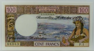 Hebrides - 100 Francs - 1977 - P - 18d - Signature 3