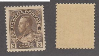 Mnh Canada 3 Cent Kgv Admiral Stamp 108 (lot 14712)