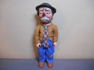 Vintage Emmett Kelly Willie The Clown Doll Baby Barry Toy Nyc Green Label