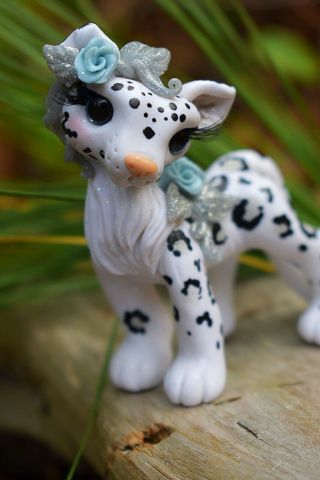 Whisper Fillies Himalaya The Snow Leopard Figurine Handmade doll 2