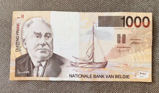 Belgium Banknote 1000 Francs