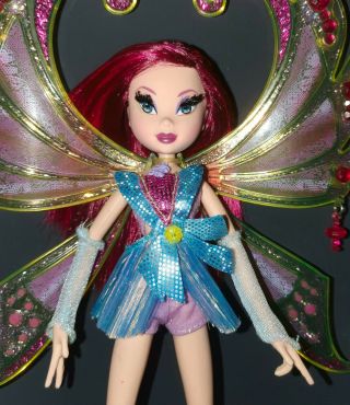 Winx Club Tecna Glam Magic Enchantix Doll Mattel Rare