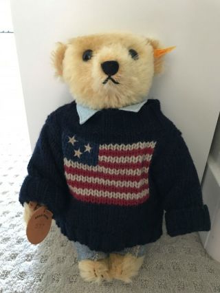 Ralph Lauren Polo Steiff All American Teddy Bear 