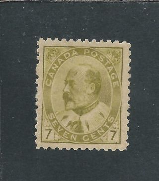 Canada 1903 - 12 7c Yellow - Olive Mm Sg 180 Cat £90