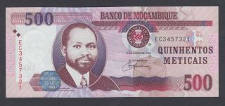 Mozambique 500 Meticais 2006 Unc P.  147,  Banknote,  Uncirculated