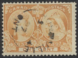 Canada Postmark - Hurdville (psd) Ont Split Ring Sp 14 97 On 51 1c Jubilee