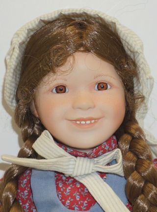 " Laura " Doll 1992 Little House On The Prairie Ashton Drake Porcelain Doll