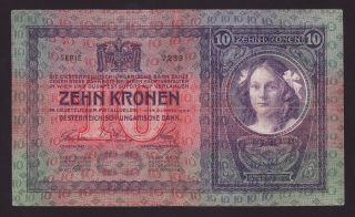 Austria - 10 Kronen,  1904 - P 9 - Vf - Vf,