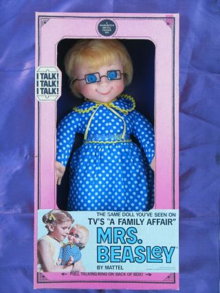 Mattel 1966 Mrs Beasley Never Removed From Box