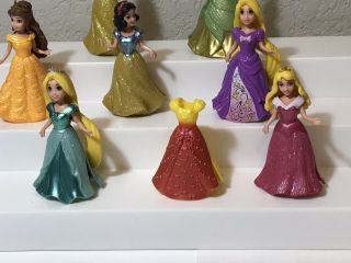 Disney Princess Magiclip Dolls and Dresses Tangled Tiana Belle Snow White Aurora 2