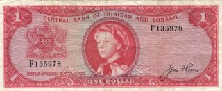 Trinidad And Tobago - 1 Dollar 1964 P.  26a