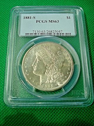 1881 - S Pcgs Ms63 $1 Morgan Dollar