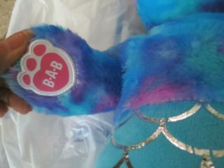 Build a Bear Blue Tye Dye Mermaid W/Tags Says 
