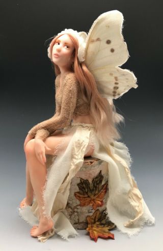 Autumn,  Ooak Fairy Sculpture By Angie Sanz