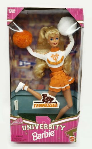 University Barbie Doll Tennessee Volunteers Cheerleader Vols Football Sec Ut Vtg