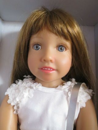 Kidz N Cats Doll Evita Brown Hair,  Blue Eyes 18 " Tall 2012 Htf - - Only Displayed